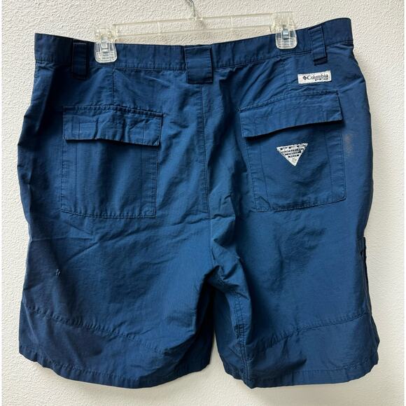 Columbia Men's PFG Shorts Blue Size 38 - Picture 2 of 10